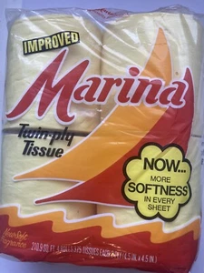Vintage Marina Twin-ply Tissue Yellow - Picture 1 of 5