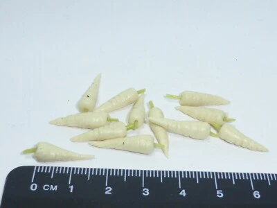 1:12 Scale 12 Parsnips  Doll house Miniatures Vegetable, Garden , Kitchen - Image 1 of 3