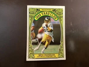 Topps 1000 Yard Club Wes Chandler 1986 #13 - Imagen 1 de 2