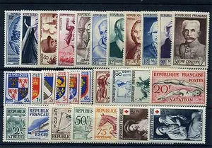 FRANCE ANNEE COMPLETE 1953 NEUF * AVEC CHARNIERE - Picture 1 of 1