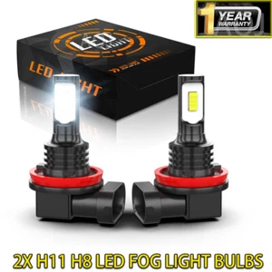 For Infiniti JX35 2013 2x H11 Front LED Fog Driving Light Bulbs 6000K White - Picture 1 of 8