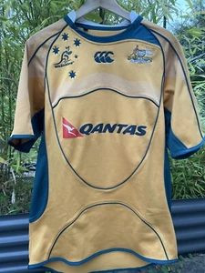 CANTERBURY MEN'S RUGBY UNION AUSTRALIA WALLABIES 2007/2009 SHIRT JERSEY SIZE M - Picture 1 of 14