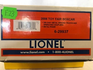 Coche de caja de juguete Lionel 6-29937 2006 escala O sin usar, en caja - Imagen 1 de 2