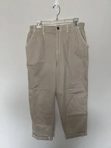 NWT American Eagle Pants women’s size 10 short mom career khaki office casual - Picture 1 of 3