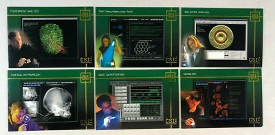 CSI LAS VEGAS SERIES 1 Strictly Ink 2003 Complete DNA Chase Card Set #DNA1-DNA6 - Image 1 of 3