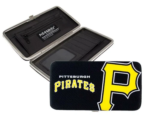Pittsburgh Pirates Shell Mesh Wallet [NEW] MLB ID Holder Money Cash Card Purse Cover