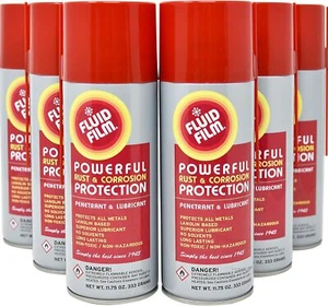 6 Pack Fluid Film AS11 Rust & Corrosion Inhibitor Protection New Free Shipping - Picture 1 of 2
