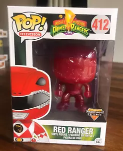 Funko POP POWER RANGERS #412 - RED RANGER Morphing Exclusive *** Near MINT *** - Foto 1 di 5