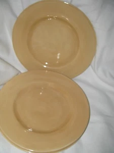 ONE Pottery Barn Sausalito 12" Dinner Plate Platter-Amber Yellow-Mexico-EC - Picture 1 of 3