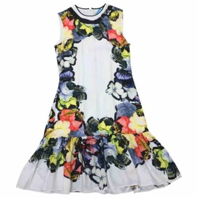 £1,228.61  ERDEM RUNAWAY FLORAL PRINT PIRNILLA DRESS SIZE UK 10 US 6 IT 42 - Image 1 of 4