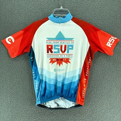 Camiseta deportiva de ciclismo Cascade Bicycle Club para hombre M RSVP Seattle to Vancouver 2017 Foto 1 de 4