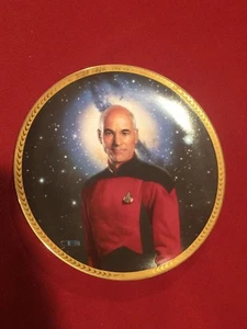 Star Trek Captain Jean-Luc Picard TNG Plate Hamilton Collection 4309 L - Picture 1 of 4