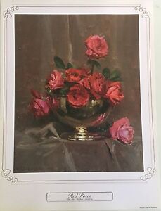 New Sir Arthur Streeton Artist Painting Print - Red Roses