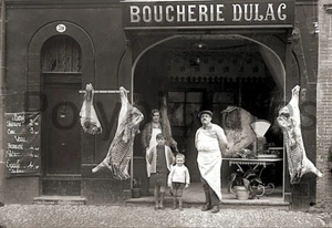 Foto Antico Commerce Toulouse Cibo Per Macellaio Dulac Stampa Riprod. An. 1920 - Foto 1 di 3
