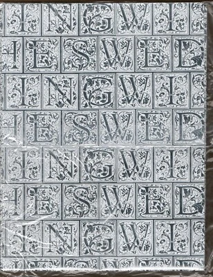 Vintage Wedding Gift Wrap, Silver Metallic Foil, 8.33 sq ft, Wrapping Paper - Image 1 of 4