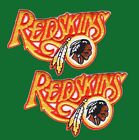 LOT NEUF 2 pièces patch insigne brodé Washington Redskins fer à repasser 3,25"