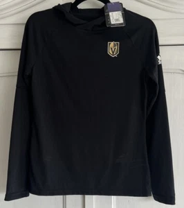 Las Vegas Golden Knights Long Sleeve Women’s Adidas Small NHL Hockey Black New - Picture 1 of 9