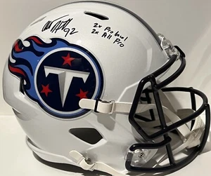 ALBERT HAYNESWORTH All Pro Signed Autographed Titans FS Full Size Rep Helmet BAS - Picture 1 of 4