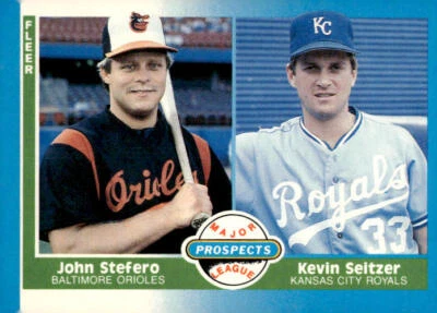 1987 Fleer #652 John Stefero / Kevin Seitzer Rookie - Image 1 of 2