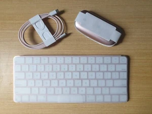 Pink Apple Magic Wireless Keyboard TouchID(A2449) + Magic Mouse 2 combo - Picture 1 of 3