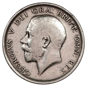 Royaume-Uni 1/2 (half) crown 1915 argent George V KM.818.1 Sp.4011 monnaie - Picture 1 of 2