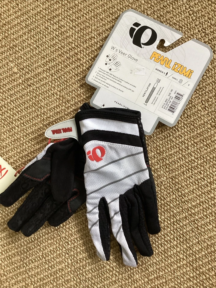 Guantes de ciclismo para mujer Pearl Izumi S Veer Softshell negros blancos $40 nuevos con etiquetas Foto 1 de 1