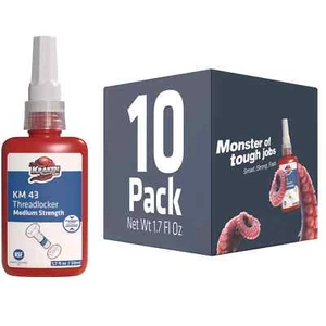 Kraken Bond Medium Strength Blue Threadlocker KM 43 (1.7 oz / 50 ml) - 10 Pack - Picture 1 of 10