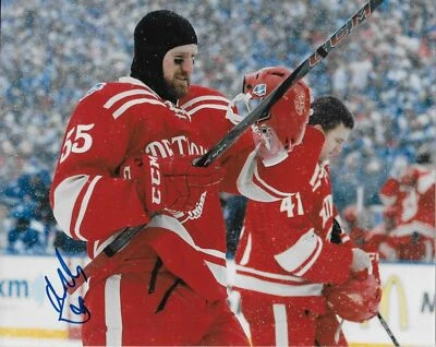 Foto Autografiada Detroit Red Wings Niklas Kronwall 8x10 Original Foto 1 de 2