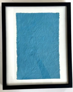 Yves Klein Canvas Minimalist Abstract Artwork Turquoise Painting Monochrome B11 - Picture 1 of 9