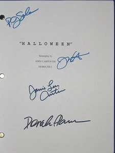 Halloween Script Movie Signed 4X Jamie Lee Curtis P.J. SOLES PLEASENCE reprint  - Photo 1 sur 1
