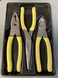 Juego de 3 alicates/cortadores de agarre suave Snap-on Tools PL307ACFHV HI-VIZ AMARILLO - Imagen 1 de 6