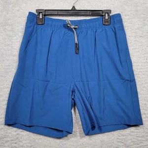 Gleeter Swim Trunks Mens Medium Blue Net Lined Draw String Pockets 31x6 - Picture 1 of 7