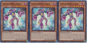 Vision HERO Faris - Juego de 3 cartas - RA01-EN004 - Súper raro - Yugioh - Imagen 1 de 2