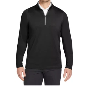 Nike Golf Dri-Fit 1/2 Zip Pullover Men's Size XS Black & Gray 779795-011 - NEW - Picture 1 of 7