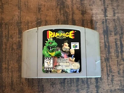 Rampage World Tour (Nintendo 64 N64) CARTUCHO SOLO RARO PROBADO Y FUNCIONANDO! Foto 1 de 4