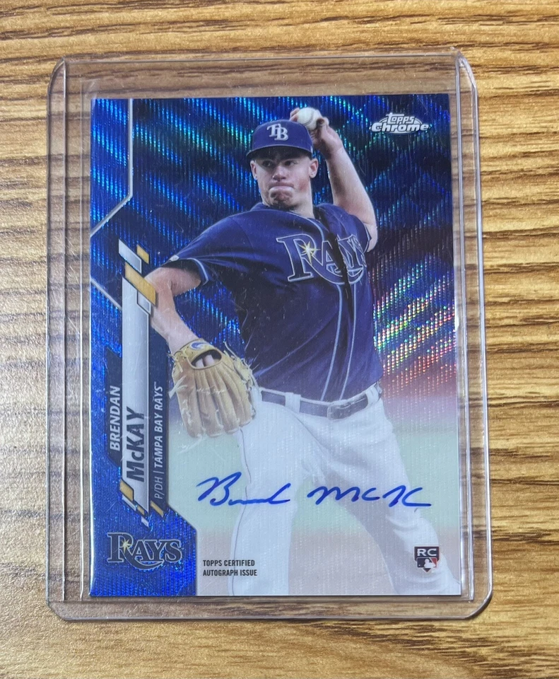 2020 Brendan McKay Topps Chrome Blue Wave No. RA-BM On Card Auto 87/150 🔥 - Image 1 of 2