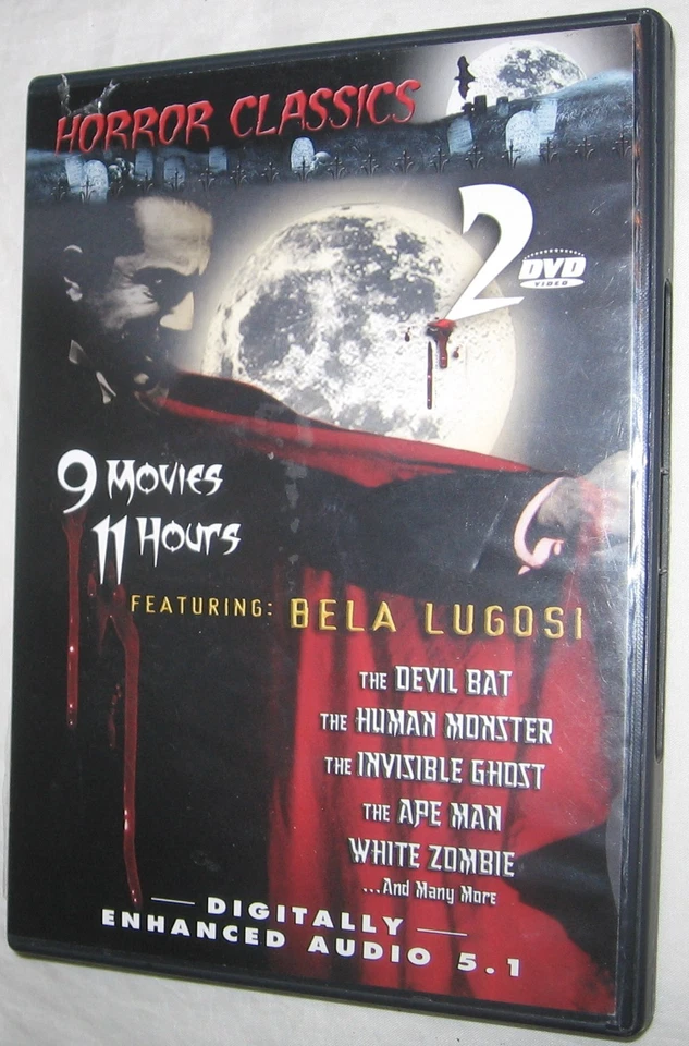 Horror Classics 1 DVD, 2005 2-Disc Set horror, U.S.A - Image 1 of 1