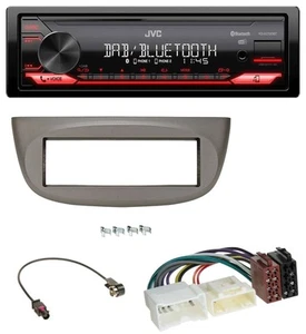 JVC DAB MP3 Bluetooth USB Autoradio für Renault Twingo ab 2012 beige-grau - Bild 1 von 8