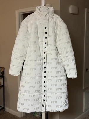 Vintage 2020 FTP Sweater - White FTP Trench Coat 2XL Mens - Brand New! Fast Ship - Image 1 of 3