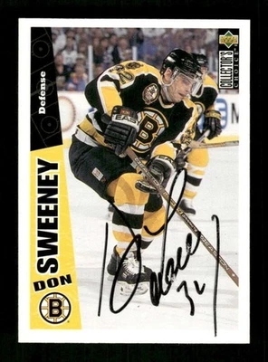 1996-97 UD Collector's Choice 14 Don Sweeney signed auto autograph   BXCP39 - Image 1 of 2