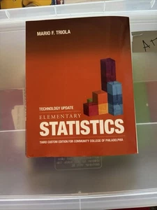 Elementary Statistics Third Custom Addition: By Mario F. Triola - Picture 1 of 1