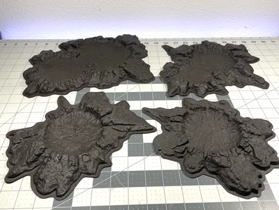Moonscape Craters Blast Scatter Terrain Lot Warhammer 40k GW Citadel Wargames - Image 1 of 4