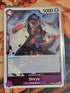 ONE PIECE CCG Shiryu OP02-076 Rare English Paramount War - Bild 1 von 2