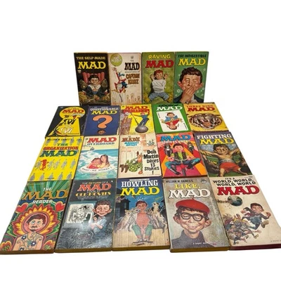Mad Paperback Comic Books 60s 70s Lot Of 19 - Image 1 of 4