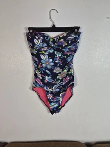 Traje de baño para mujer Anne Cole de una pieza sin tirantes estampado abstracto talla 6 - Imagen 1 de 11