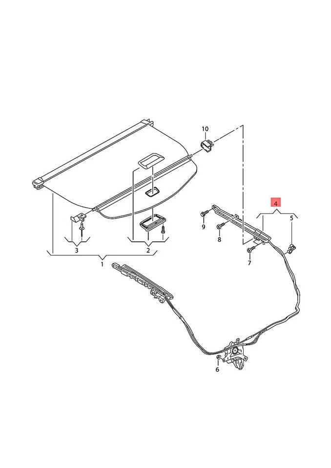 Genuine AUDI A4 Avant S4 quattro RS4 8W2 Drive Unit For Boot Cover 8W9863560 - Изображение 1 из 1