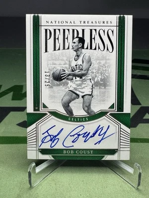 2023-24 National Treasures Bob Cousy Peerless On Card AUTO /25 - Boston Celtics - Image 1 of 2