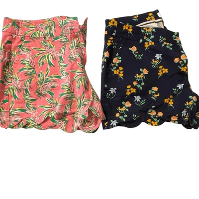 Crown & Ivy Women’s Shelby Scalloped Hem Shorts - Image 1 of 4