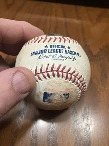 September 29 2017 Game Used OML Baseball CWS  vs. Indians MLB Hologram JC335862 - Picture 1 of 3