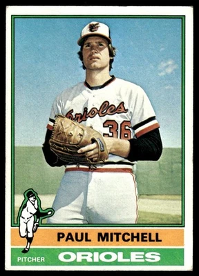 1976 Topps Paul Mitchell Rookie Baltimore Orioles #393 - Image 1 of 2